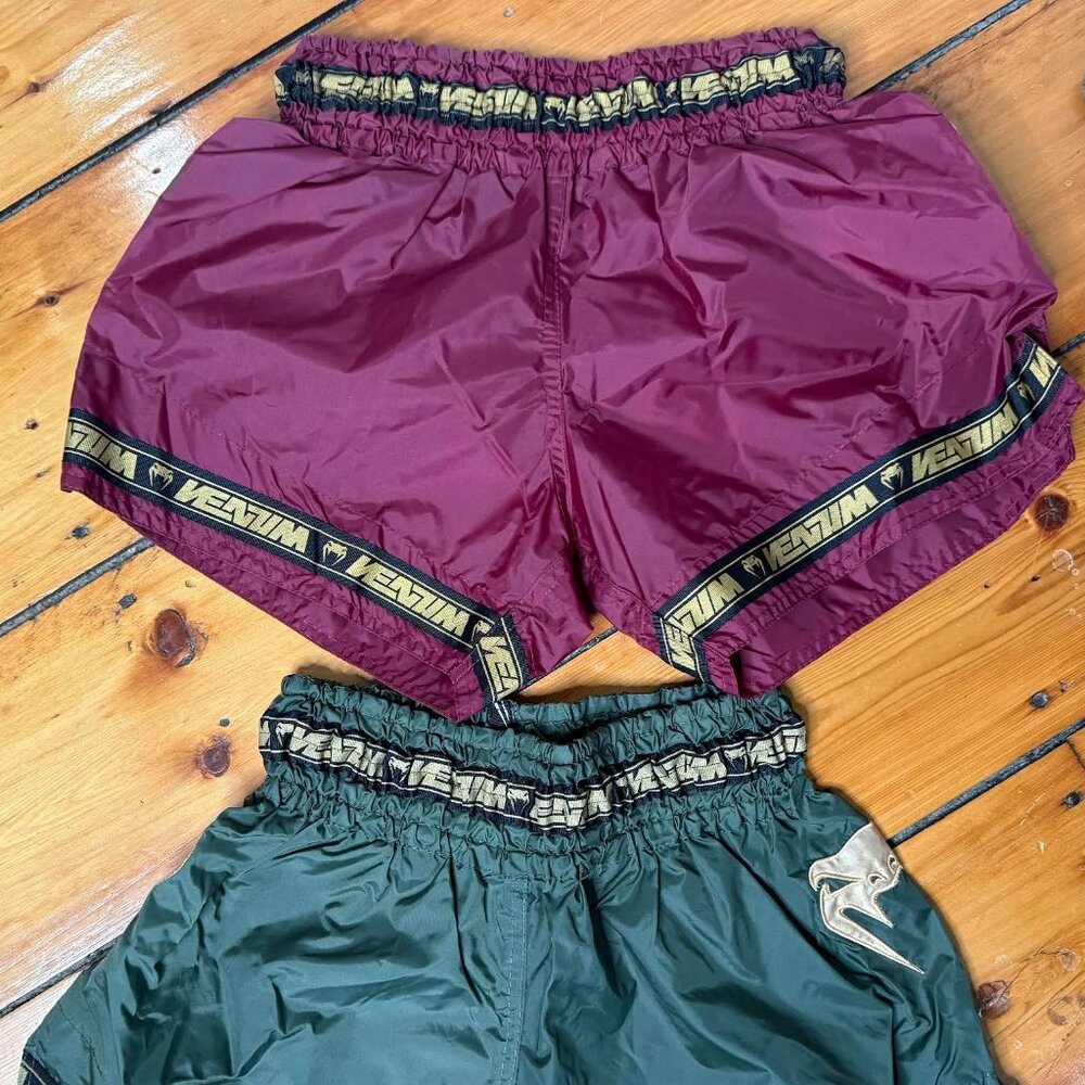 2 pair Venum Parachute Muay Thai shorts size Medium UFC Medium adjustable band